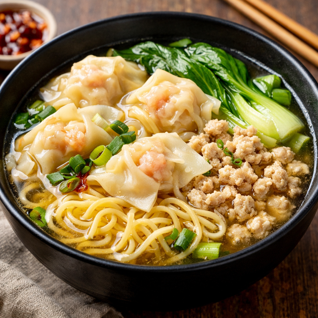 Wonton noodle soup
