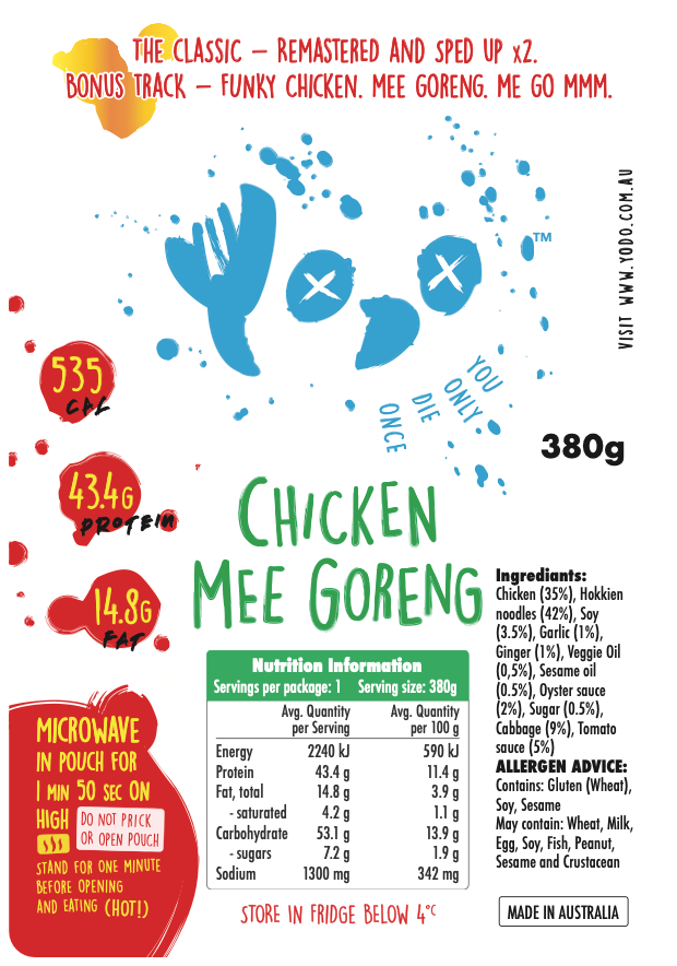 Chicken Mee Goreng (535 cal)
