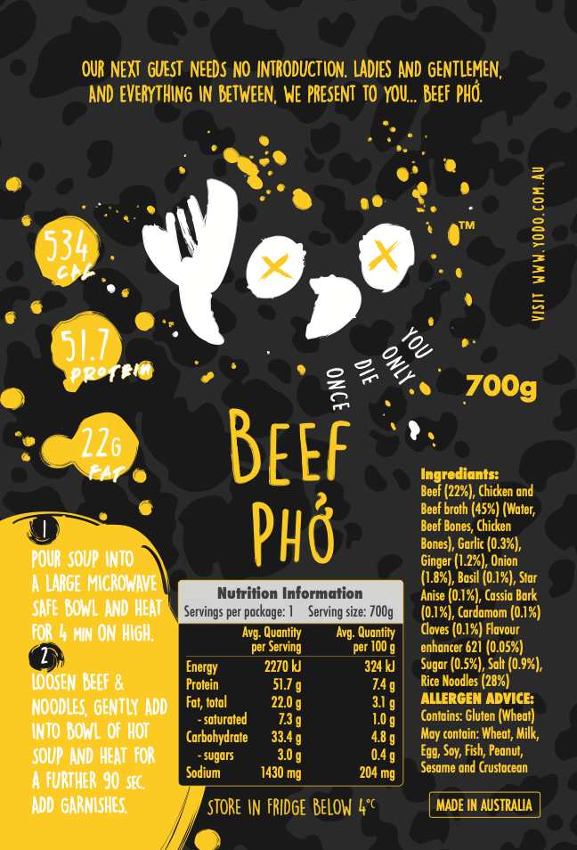 Beef Pho (543 cal)