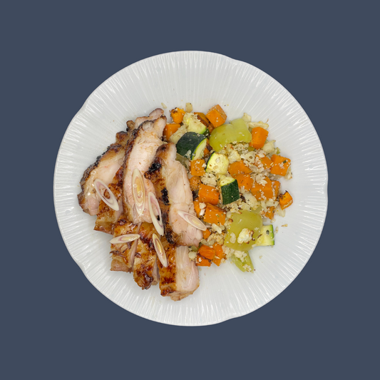 YODO Returning June 27th Lemongrass chicken with roasted veg(363 cal)