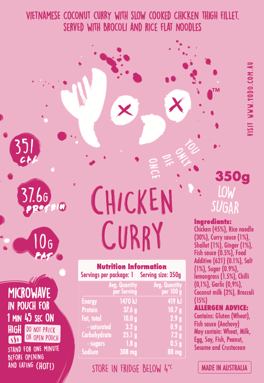 Chicken Curry (351 cal)